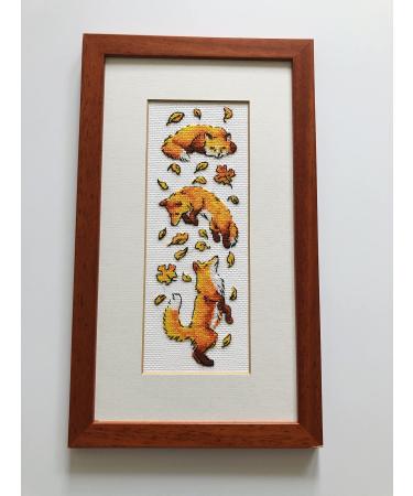 RIOLIS Cross Stitch, Foxes in The Leaves (14 Count)