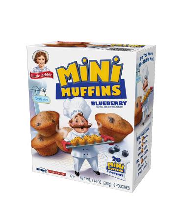Little Debbie Blueberry Mini Muffins - 20 Mini Muffins in 5 Pouches - Delicious Snack Option - Buy Online on GoSupps.com