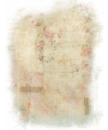 Rose Wallpaper Overlay Rice Paper 8 x 10.5 Inch - 6 Different Printed Mulberry Paper Designs for Decoupage Crafts and Mixed Media Art - Buy Online on GoSupps.com