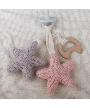Cute Baby Pacifier Hanging Decorations - Durable Star-Shaped Holder with 13cm Cotton Lanyard for Babies - International Shipping Available - Buy Online on GoSupps.com