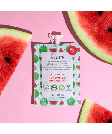 Watermelon Face Cream - Hydrating & Vegan | 98% Natural Cruelty-Free Moisturizer - 1.35 fl oz Splashymelon - Buy Online on GoSupps.com