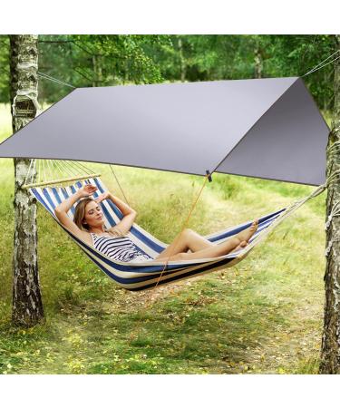 SCOCANOPY Waterproof Camping Tarp 95x142 Gray - Lightweight and Compact - Buy Online on GoSupps.com