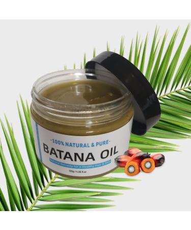 100% Pure Raw Batana Oil Organically Sourced from Honduras for Natural Hair Growth and Thickness. Simple Treatment Honest Results with Consistent Use for Men and Women - 4.05 fl oz Brown