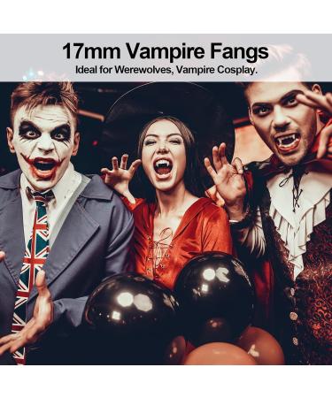 3 Pairs Vampire Fangs for Kids Adults Halloween Werewolf Makeup Accessories Vampire Costumes for Kids Women 3 Pairs Fangs with Glue - Buy Online on GoSupps.com