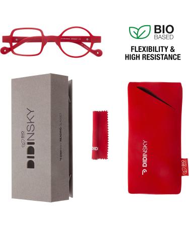 Didinsky Presbyopia Reading Glasses +2.5 | Anti-Flash Flexible Rubber Touch for Men & Women - Ferrari Dali Bio - Buy Online on GoSupps.com