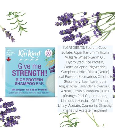 KinKind Give me STRENGTH Shampooing et revitalisant en barre de voyage. Jusqu' 50 lavages. Coffret de voyage essentiel avec 2 bo tes de savon et shampoing en barre. Pack de voyage - Buy Online on GoSupps.com