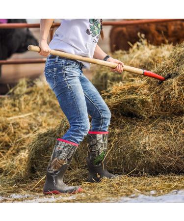 HISEA Women's Waterproof Insulated Rubber Rain Boots - Black - Buy Online on GoSupps.com