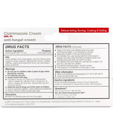 24 Pack Clotrimazole 1% Cream 0.5 oz - Travel Packs (Compare to Lotrimin) - Buy Online on GoSupps.com
