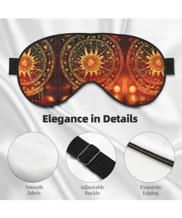 SSIMOO Gears Clock Bronze Century Soft Sleep Eye Mask - Breathable Travel Eye Patch for Women | Relax & Unwind in Comfort - Buy Online on GoSupps.com