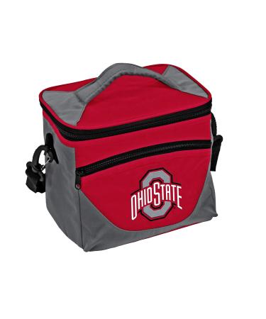 Logo Brands Officially Licensed NCAA Collegiate 9-Can Cooler Tote with Front Dry Storage Pocket and Shoulder Strap Ohio State Buckeyes