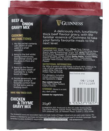 Guinness Recipe Mixes Selection 40g - Steak & Ale Pie Sausage Casserole Chilli Con Carne Beef & Onion Gravy - Buy Online on GoSupps.com