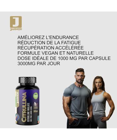 L-CITRULLINE MALATE 90 Capsules (3000mg per Serving) | Extra High Dosage (1000mg per capsule) | L Pure Fermentation Citrulline | Energy Metabolism | Bodybuilding and Fitness Booster - Buy Online on GoSupps.com