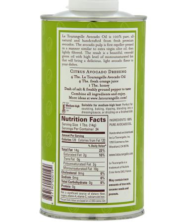 Shop La Tourangelle Delicate Avocado Oil 16.9 fl oz â€“ Premium Quality Cooking Oil - Buy Online on GoSupps.com
