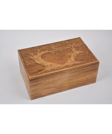 Personalized Handmade Wooden Box Funeral Cremation Urns for Human Ashes Adult Large - Burial Urns for Columbarium - Tree of Life Flying Bird (Medium - 8 x 6 x 3.5 inches) Personalized Medium - 8 x 6 x 3.5 inches - 120 lbs or 55 Kg - Buy Online on GoSupps.com