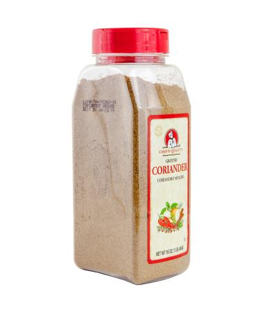 Coriander Ground Powder - 1 Pound (16 OZ), Premium Grade & Fleshly Packed - Chef Quality (Ground)