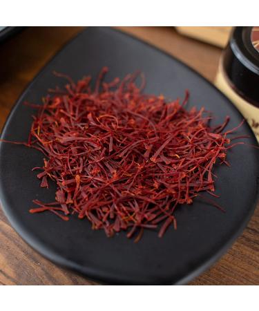 Pure Kashmiri Mongra Saffron 1g - Finest Pampore J&K India - Grade A Certified 0.035oz - Buy Online on GoSupps.com