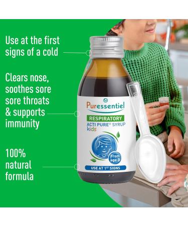 Puressentiel Respiratoire Sirop Acti Pure Nez-Gorge Enfant -3ans - Miel extraits d Erysimum et Sureau Vitamine D3 Go t naturel et d licieux 125 ml (Lot de 2) Pack of 2 - Buy Online on GoSupps.com