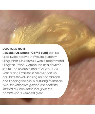 Consult Beaute Regenerol Retinol Serum - Rapid Repair Face Treatment for Lines & Wrinkles with Hyaluronic Acid & AHA - 1 Fl. Oz - Buy Online on GoSupps.com