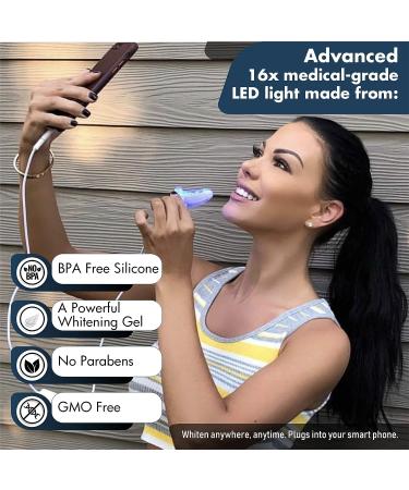 Teeth Whitening Kit with LED Light and Gel Pens - 5 Piece Set for Men and Women - Buy Online on GoSupps.com
