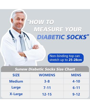 Buy Sunew Diabetic Socks for Women - 6 Pairs Black Size M | Comfortable & Breathable E-commerce Shipping Worldwide - Buy Online on GoSupps.com