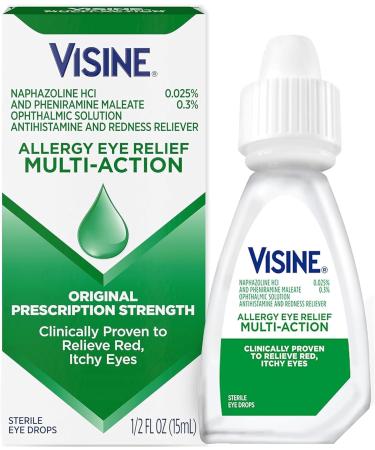 Visine-A Eye Allergy Relief Drops Multi-Action Eye Drops 0.5 fl oz Pack of 4 Fast Relief for Itchy Red Eyes International Shipping Available - Buy Online on GoSupps.com