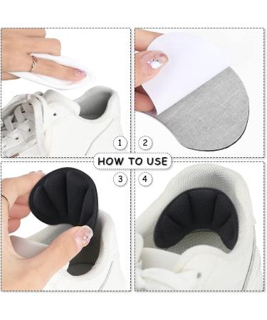 Prous 4-Piece Heel Cushion Inserts - Black & Beige Self-Adhesive Shoe Pads for Loose Shoes - Heel Blister Protector for Women & Men - Buy Online on GoSupps.com
