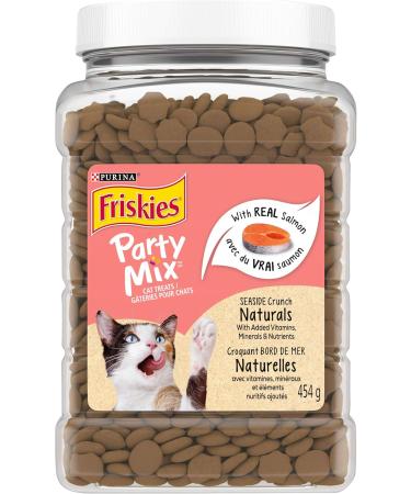 Friskies Party Mix Cat Treats | Ocean Crunch (454g) + Naturals Seaside Crunch (454g) Cat Treat + Cat Treats Seaside Crunch Ocean Crunch 454 g (Pack of 1) - Buy Online on GoSupps.com