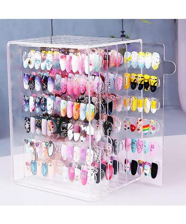 Nail Art Color Card Stand - Non-Slip Acrylic Manicure Exhibition Organizer for Worktops & Cupboards - Buy Online on GoSupps.com