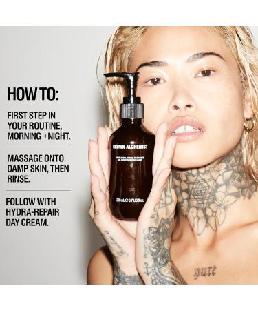 Grown Alchemist Gentle Gel Facial Cleanser (200ml) + Hydra Restore Day Cream (65ml) Set - Buy Online on GoSupps.com