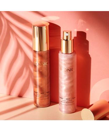 ICONIC LONDON Prep-Set-Tan Original | Shimmering Self Tanning Facial Mist with Hyaluronic Acid Cruelty-Free Vegan Makeup 2.53 Fl oz - Buy Online on GoSupps.com