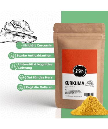 AAPACK UG Spicy Welt Ground Turmeric 500g Turmeric Powder for Cooking Baking & Spice Mixes Bright Yellow & Aromatic 100 Natural Without Additives - Buy Online on GoSupps.com