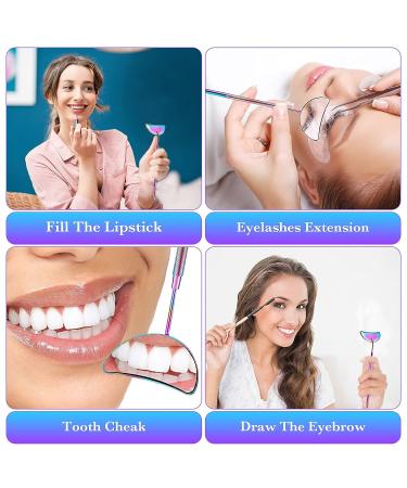 2-Piece Half-Moon Stainless Steel Lash Mirror Set for Eyelash Extension - Large Inspection Tool for Makeup Artists and Girls - Buy Online on GoSupps.com