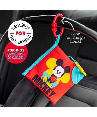 Disney Baby Mickey Mouse Soft Book | High Contrast Crinkle Plush for Boys and Girls Ages 0+ | Stroller Clip and Teether - Buy Online on GoSupps.com