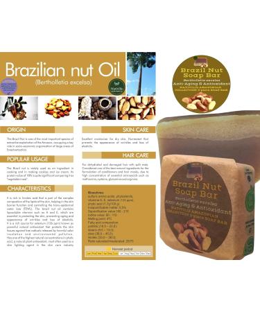 Nativilis Amazonian Collection 3-piece Soap Bar 300 grams ANDIROBA BACURI BRAZIL NUT Natural Vegan Emollient Face Skin Body Soap Moisturises No Chemicals Additives Colours or Lauryl Copaiba Properties - Buy Online on GoSupps.com