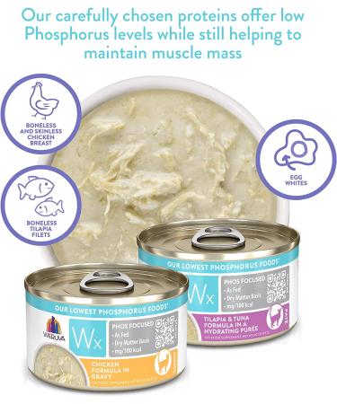 Weruva Wx Phos Focused Natural Pate & Gravy Variety Pack 3oz Can - 12 Pack - Buy Online on GoSupps.com