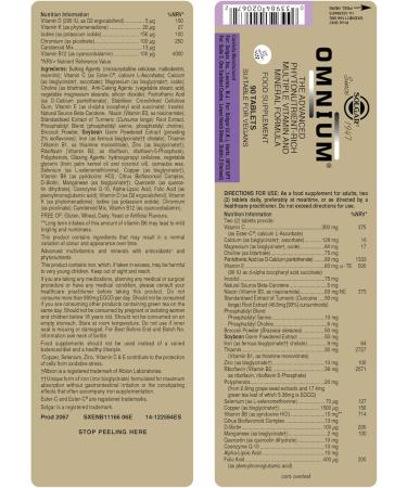 Solgar Omnium Phytonutrient Complex - Multiple Vitamin & Mineral Formula (90 Tablets) | Premium Supplement - Buy Online on GoSupps.com