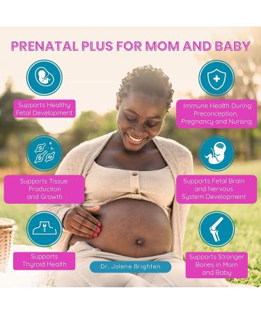 Dr. Brighten Prenatal Plus - 180 Capsules for Pregnant or Nursing Mothers | Vegan, Non-GMO, Gluten-Free & Soy-Free Formula with Active B Vitamins and Antioxidants - Buy Online on GoSupps.com