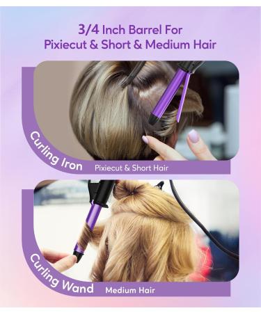 Travel Size Curling Iron - Dual Voltage Mini Curler for Short Hair | 3/4 Inch Ceramic Hair Curler with Keratin & Argan Oil | Ideal Travel Hair Styling Tool - Buy Online on GoSupps.com