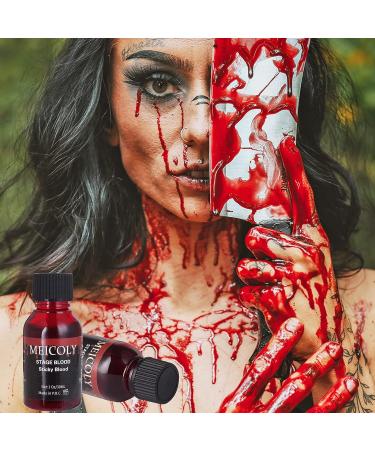 MEICOLY 5pcs Fake Blood Kit - 2.1oz Spray & Coagulated Blood for Halloween Makeup Effects - Buy Online on GoSupps.com