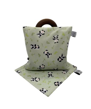 Grape Seed Cushion 15 x 15 cm with Interchangeable Cushion Cover (Green)