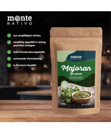 Marjoram Monte Nativo (250 g) - Delicately dried and aromatic marjoram ideal for cooking and seasoning - Herbs and spices of Monte Nativo - Buy Online on GoSupps.com