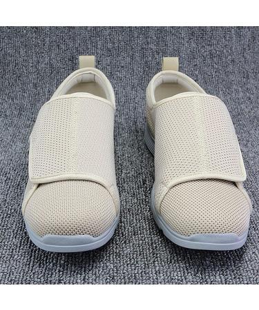 DXDUI Swollen Feet Diabetic Shoes - Adjustable Comfort for Elderly Unisex - Lightweight Non-Slip Bigfoot Valgus Shoes - Size 40 Black - Buy Online on GoSupps.com