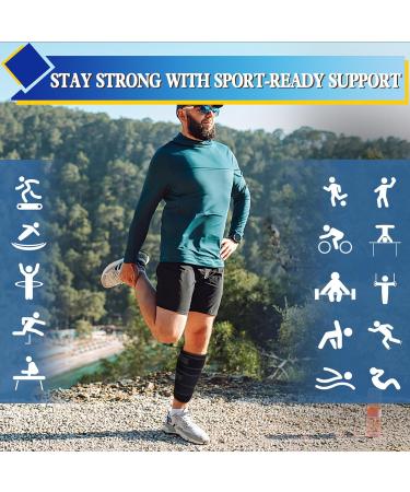 Adjustable Calf Brace for Men & Women | Compression Wrap for Shin Splints Torn Muscles & Varicose Veins - X-Large - Buy Online on GoSupps.com