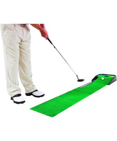 JEF World Of Golf Hazard Deluxe Putting Mat - Green | Improve Your Putting Skills at Home - Buy Online on GoSupps.com