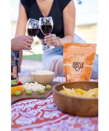  QISU QISU | GOUDA | Crispy Cheese Treat 100% Cheese Gluten Free High in Protein (50g x 4) - Buy Online on GoSupps.com
