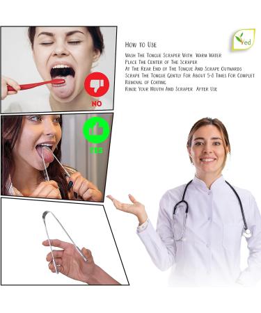 Ved Copper Tongue Scraper - 100% Pure Copper Natural Tongue Cleaner with Eco-Friendly Travel Bag | Comfortable Handle - Buy Online on GoSupps.com