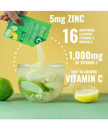 Ener-C Multivitamin Drink Mix - Vitamin Packets for Water Electrolytes Powder Packets Vitamin Drink Mix Hydration Liquid Mix Immune Booster for Adults Healthy Energy - Lemon Lime 60 Count Lemon Lime 0.31 Ounce (Pack o  - Buy Online on GoSupps.com