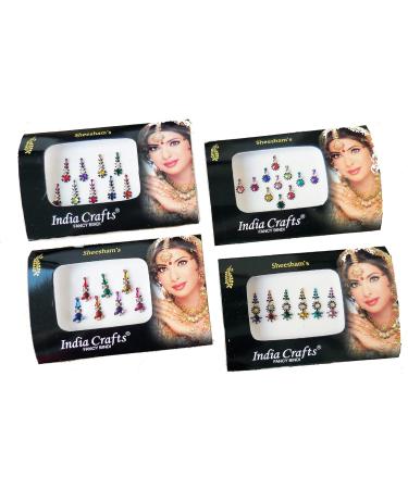 6 Different Bindi Packs | Mix n Match Face Jewels | Bollywood Stickers | Indian Bindi - Buy Online on GoSupps.com