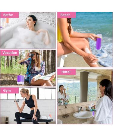 Vexillic 16-Piece Silicone Travel Bottles Set - 90ml BPA-Free Shampoo & Gel Containers - Perfect for Travel - Buy Online on GoSupps.com