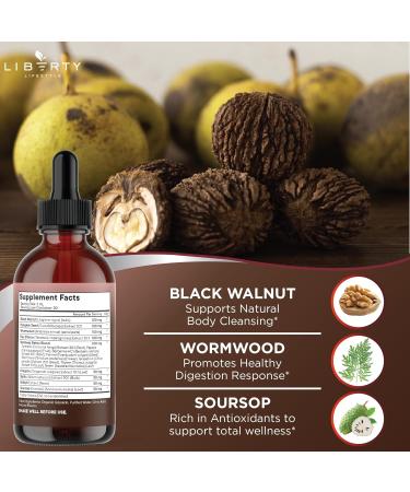 Defend Wormwood Black Walnut Cleanse for Humans Drops Liquid Soursop Garlic Pumpkin Seed PAU D'Arco Oil of Oregano Turmeric Berberine Neem Extract Hull Bark Tincture - 4 OZ 4 Fl. Oz (Pack of 2) - Buy Online on GoSupps.com